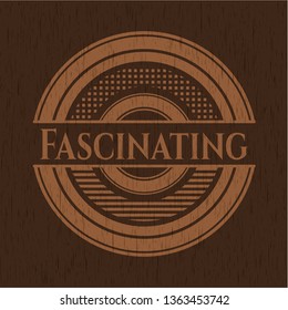 Fascinating wooden emblem. Vintage.