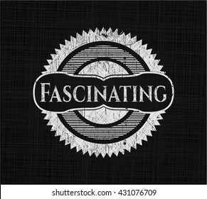 Fascinating written with chalkboard texture