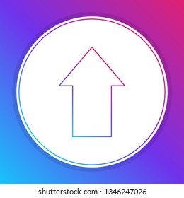 Fashian stail gradient Up arrow icon