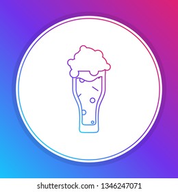 Fashian stail gradient Beer icon. Beer glass symbol for your web site design