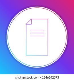 Fashian stail gradient Business paper icons