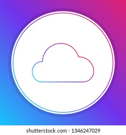 Fashian stail gradient Cloud vector design icon