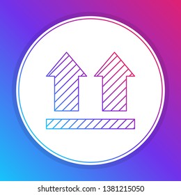 Fashian stail gradient Delivered mark icon. Trendy Delivered logo