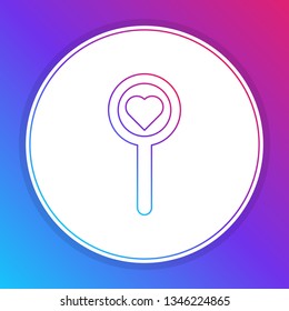 Fashian stail gradient Diagnostics. Magnify vector icon
