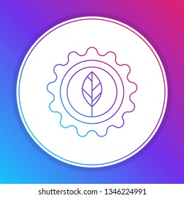 Fashian stail gradient Eco medal. Ecology design concept