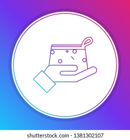 Fashian stail gradient Make Up Cosmetic Bag Icon