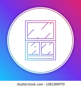 Fashian stail gradient Makeup powder icon, cosmetic concept for your design.