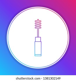 Fashian stail gradient Mascara brush vector icon