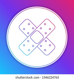 Fashian stail gradient Medicine patch icon. Healthcare symbol