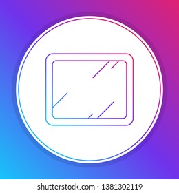 Fashian stail gradient Mirror vector icon. Make up symbol