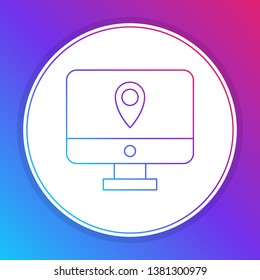 Fashian stail gradient Package tracking icon