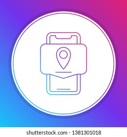 Fashian stail gradient Package tracking icon