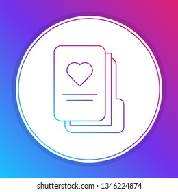 Fashian stail gradient Patient Medical Record Icon. Healthcare
