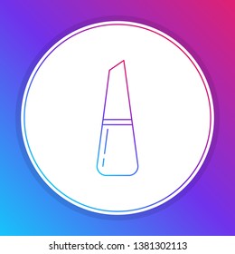 Fashian stail gradient Polish icon. Nail polish symbol.