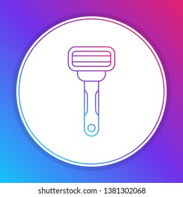 Fashian stail gradient Razor icon. Shaving vector icon