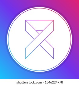 Fashian stail gradient Ribbon vector icon