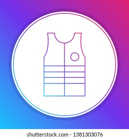Fashian stail gradient Safety vest. Work uniform with reflective stripes.