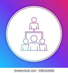Fashian stail gradient Social icon. Society. User group network. Corporate team group.