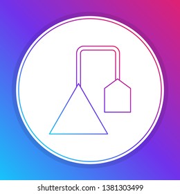Fashian stail gradient Tea bag icon for your tea advertising design.