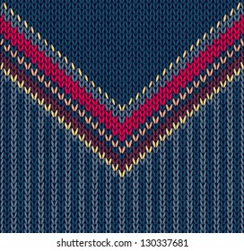 Fashion Abstract Background, Vector Drawing Handsome Striped Neck Sweater, Seamless Pattern