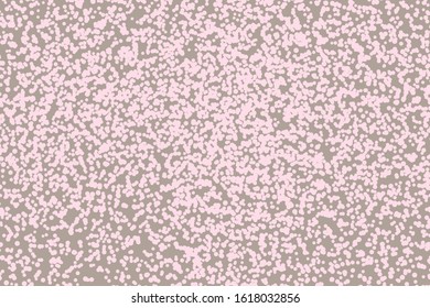 Fashion abstract geometric illustration with circles. Beige background with pink polka dots. Design for leaflets, websites, posters,card, postcard, wallpaper. Chaotic onament.