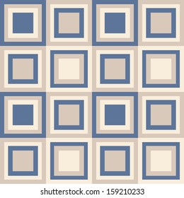 Fashion abstract geometrical pattern with  squares. Seamless vector background.