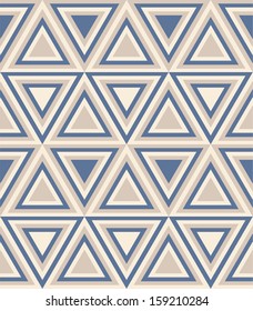 Fashion abstract geometrical pattern with  triangles. Seamless vector background.