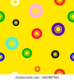Fashion abstract seamless pattern, Background with geometric shapes, Vector illustration.