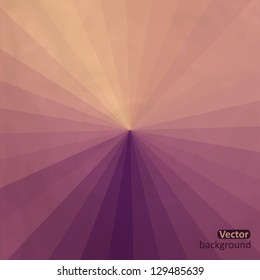 Fashion abstract vector background with color flow effect, spectrum color wheel ray. Looks like the top of umbrella, or roof,  top view.