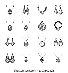 Fashion Accessories Icons Set