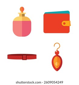 Fashion and Accessories Vector Illustrations Set- (2