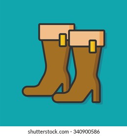 fashion accessory boot icon