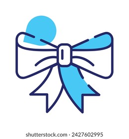Fashion accessory, editable vector design of decorative bow