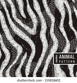 fashion animal mosaic pattern