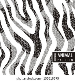 fashion animal mosaic seamless pattern