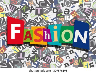 fashion, anonymous message in flat design