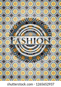 Fashion arabesque badge. arabic decoration.