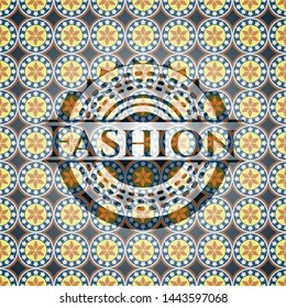 Fashion arabesque style emblem. arabic decoration.