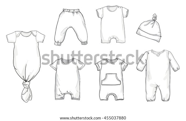 Fashion Baby Clothing Costumes Babies Baby Stock Vector (Royalty Free ...