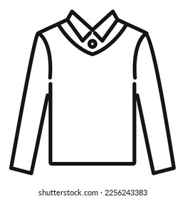 Fashion back icon outline vector. School uniform. Dress suit