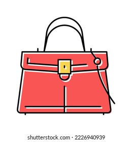 fashion bag color icon vector. fashion bag sign. isolated symbol illustration