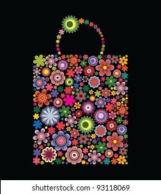 Fashion bag of flowers III