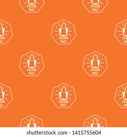 Fashion bags pattern vector orange for any web design best
