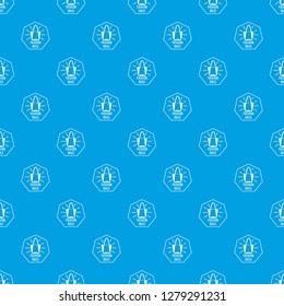 Fashion bags pattern vector seamless blue repeat for any use