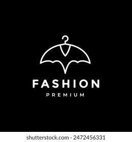 fashion with bat line logo design vector