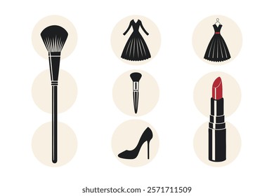 Fashion and Beauty Essentials Illustration