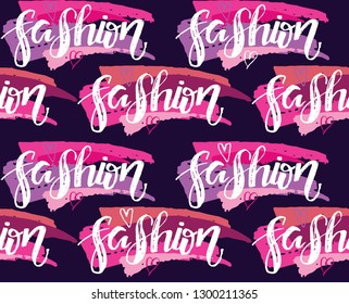 Fashion beauty hand drawn doodle pattern background wallaper texture fabric