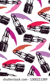 Fashion beauty hand drawn doodle pattern background wallaper texture fabric