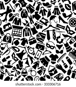 Fashion and Beauty Icons Pattern