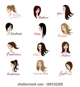 Fashion And Beauty Icons Set - Isolated On White Background - Vector Illustration, Graphic Design Editable For Your Design.